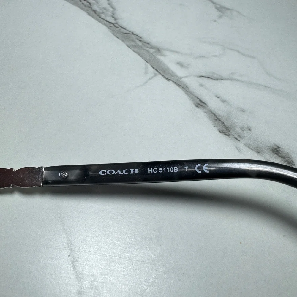 Coach HC 5110B 9001 Shiny Silver Crystal Eyeglass Frames 54-15-140
